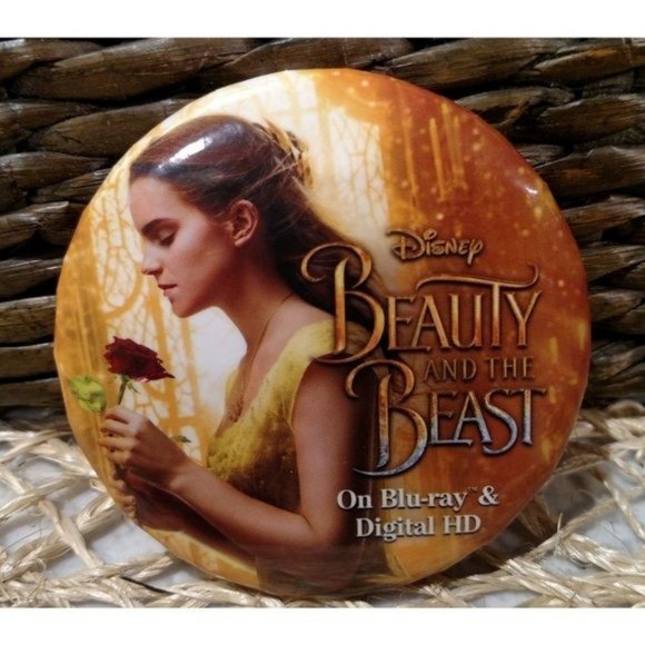 Beauty and the Beast 3" SET/3 Promo Pinback Buttons, EUC - Picture 3 of 6